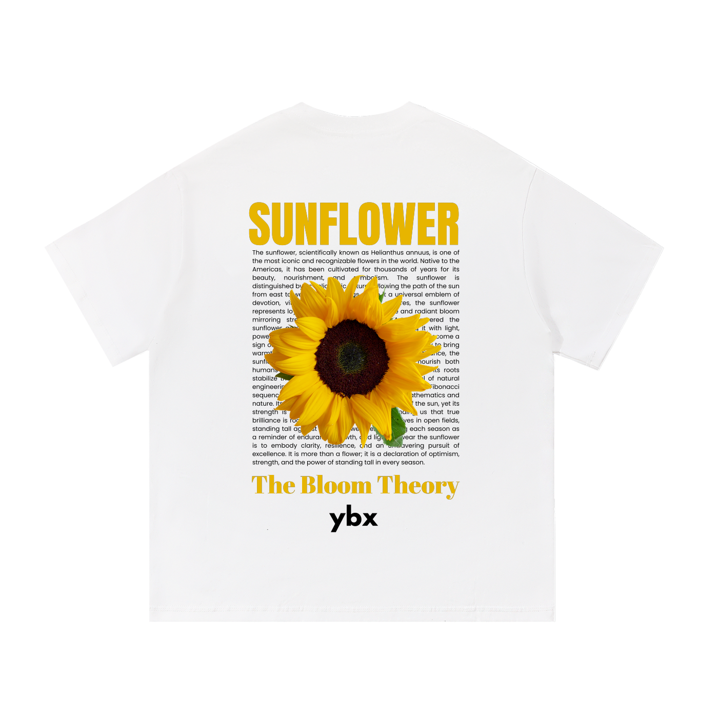 Sunflower Tee: White