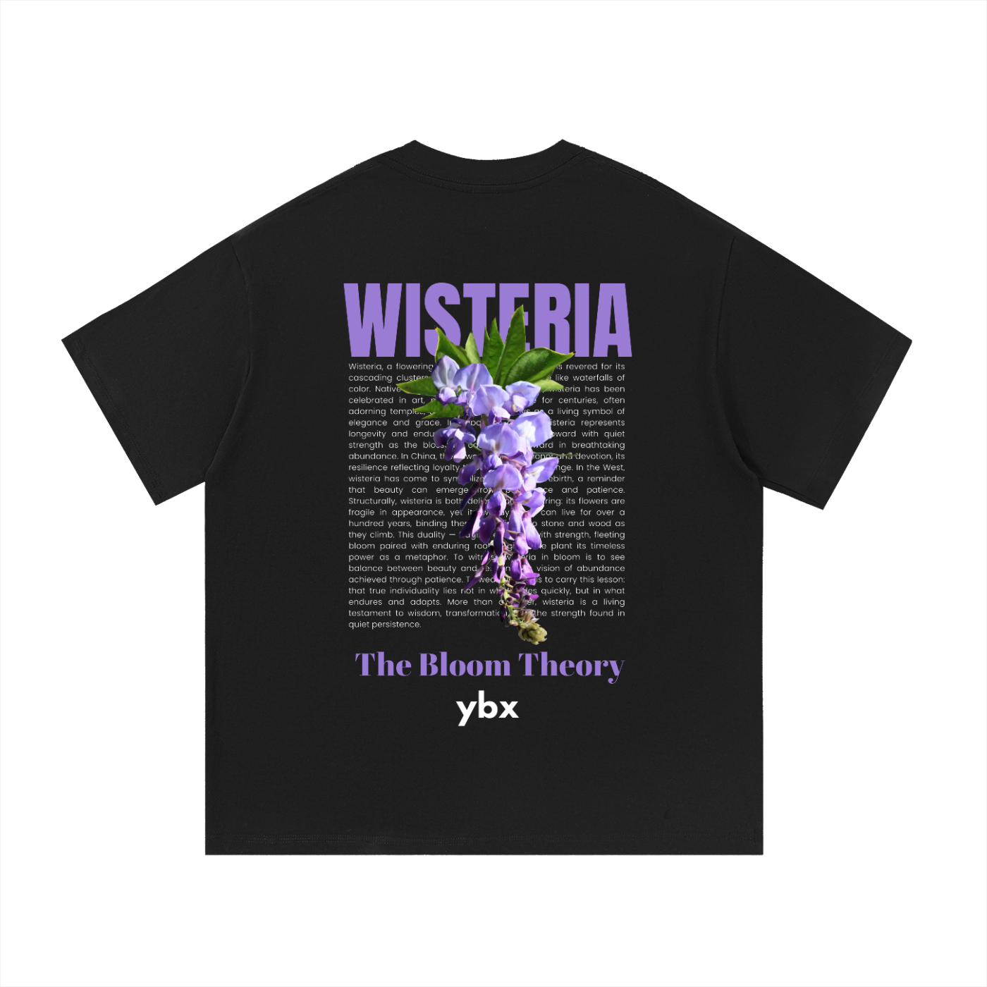 Wisteria Tee: Black
