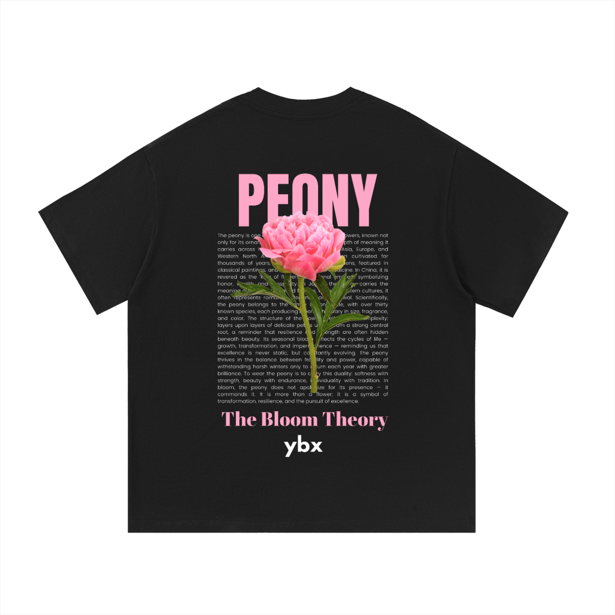 Peony Tee: Black