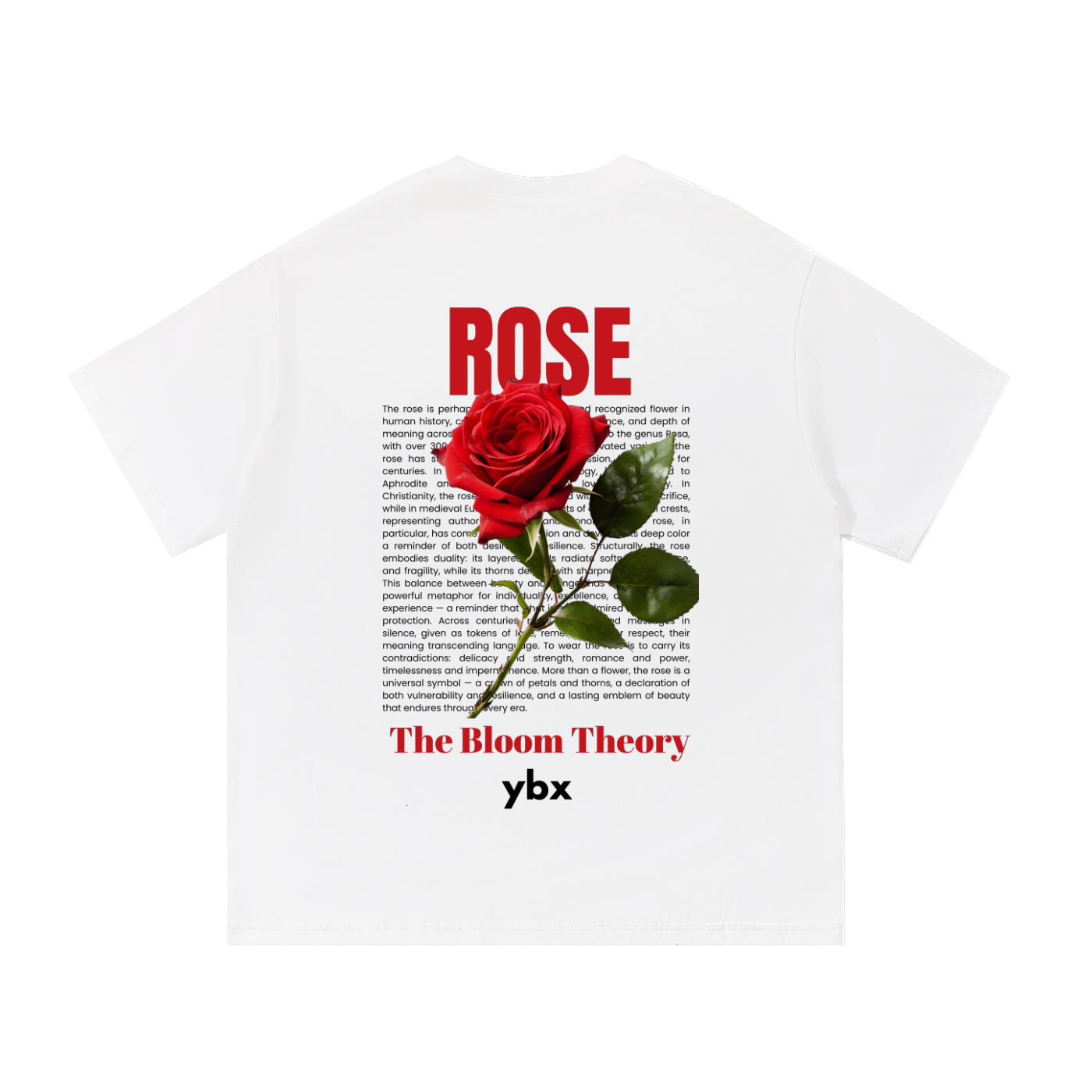 Rose Tee: White